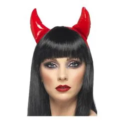 Serre-tête Cornes De Diable Rouge