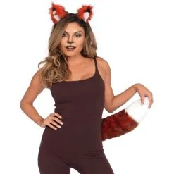 Serre-tête Et Queue Rousse De Femme Renard