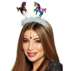 Serre-tête Licornes Multicolores Avec Sequins