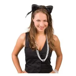 Serre Tête Oreilles De Chat Pailletées