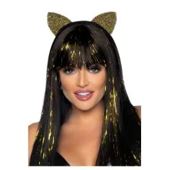 Serre Tête Oreilles Dorées De Chat Pour Adulte