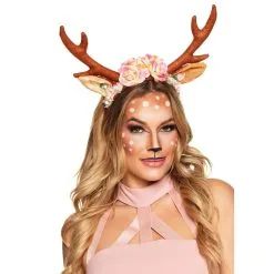 Serre-tête Renne Fleuri Pour Femme