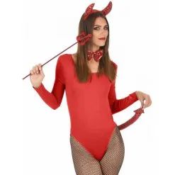 Set Accessoires De Diablesse Rouge Avec Sequins