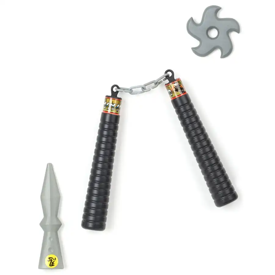 Tenue De Ninja Noir Motifs Jaunes Pour Garçon – Image 2