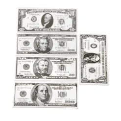 Set De Faux Dollars, Billets