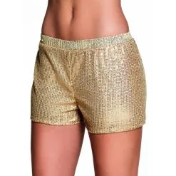 Shorty Doré Recouvert De Sequins