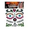 Stickers Lady Calavera Pailletés Pour Visage