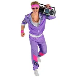 Survêtement Violet Années 80 Grande Taille