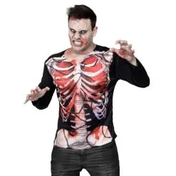 T-shirt De Squelette Zombie Photo Réaliste