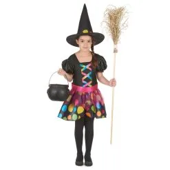 Tenue Colorée à Gros Pois De Petite Sorcière