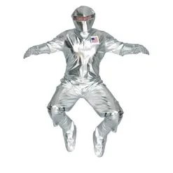 Tenue D'astronaute Futuriste Argenté Pour Adulte