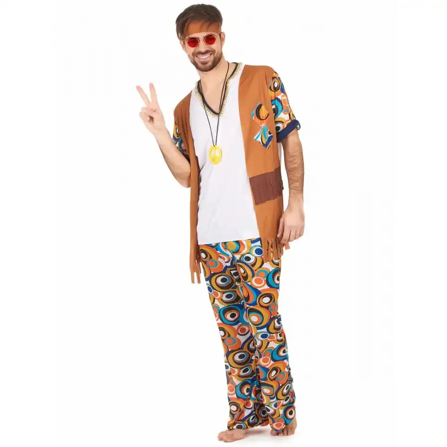 Tenue D'homme Hippie Motifs Années 60 – Image 2