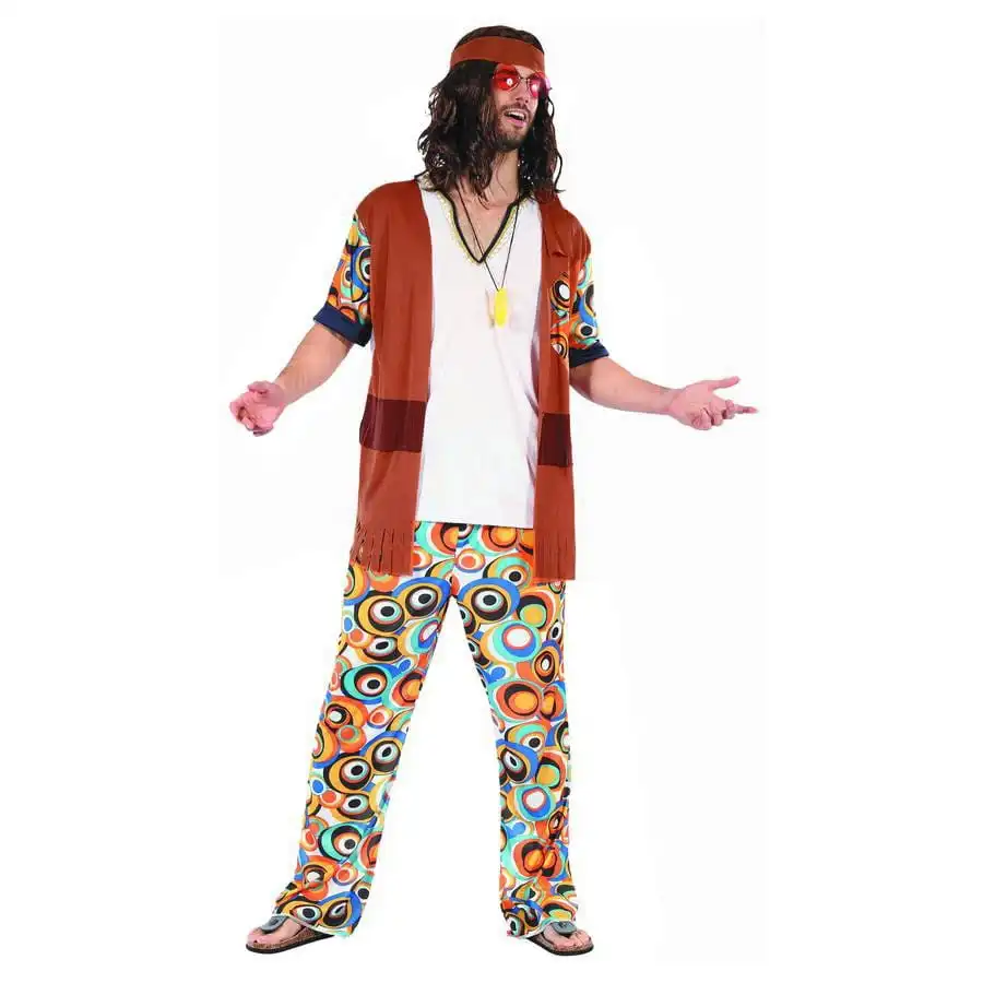 Tenue D'homme Hippie Motifs Années 60 – Image 4