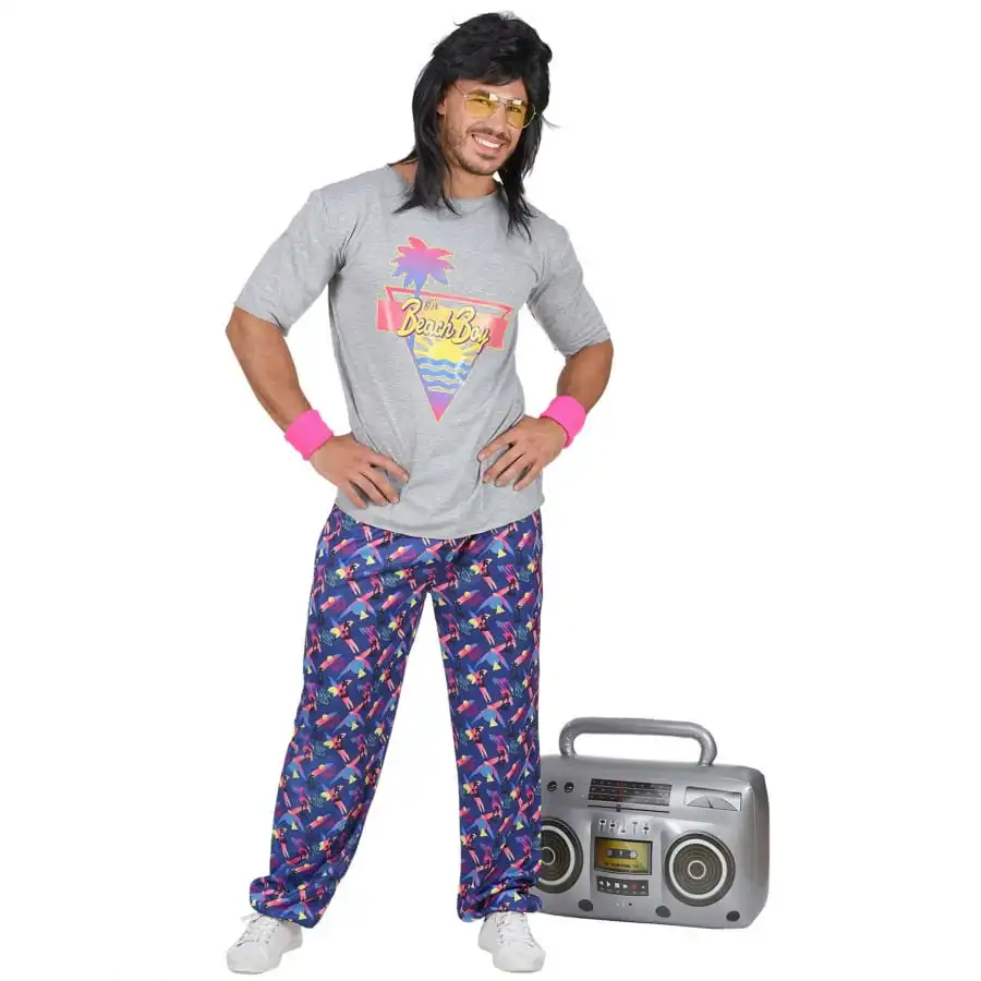 Tenue De Beach Boy Des Années 80 Pour Adulte – Image 2
