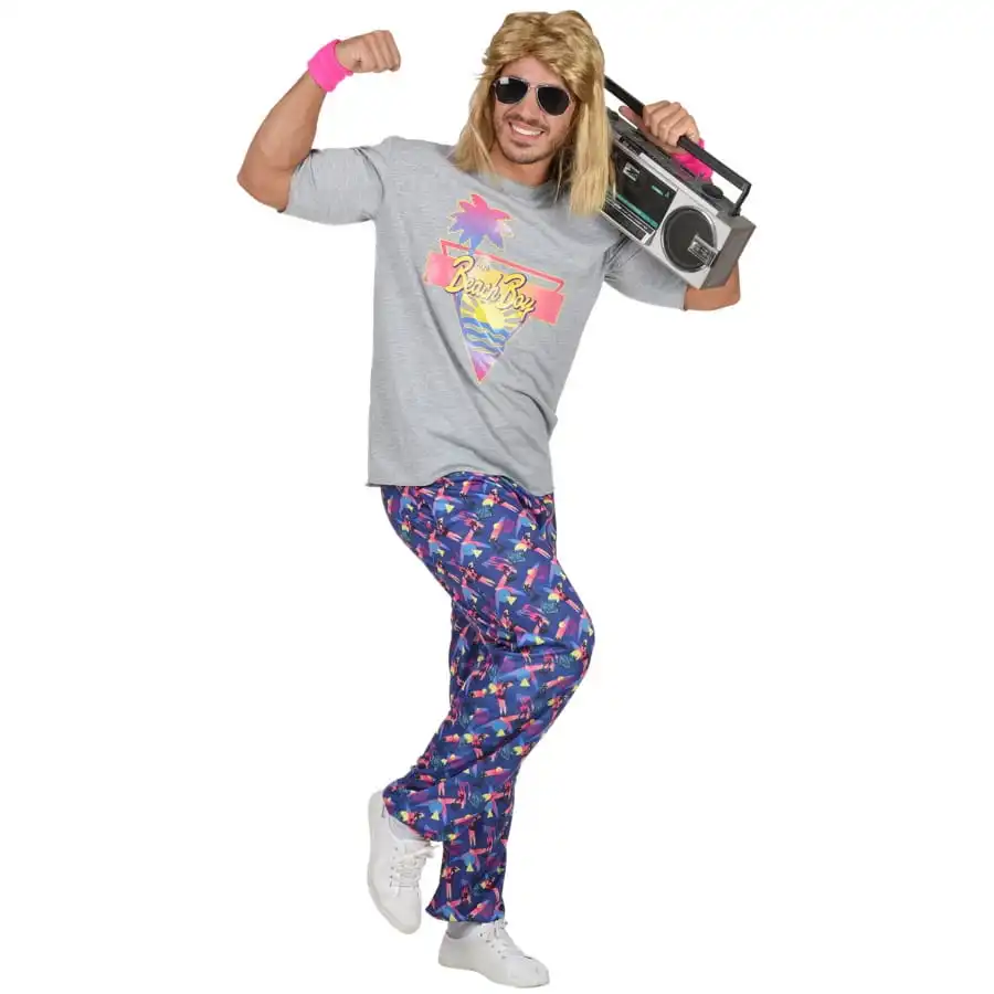 Tenue De Beach Boy Des Années 80 Pour Adulte