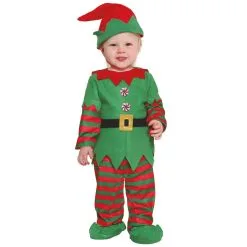 Tenue De Bébé Elfe De Noël Vert