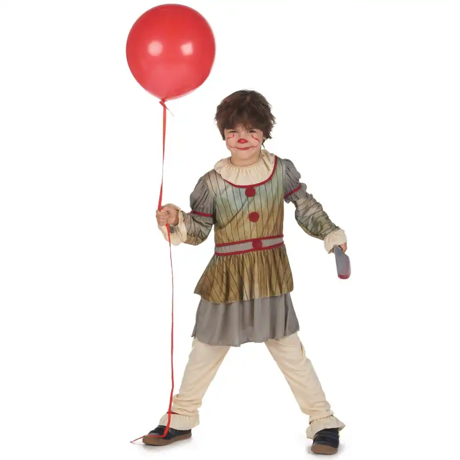 Tenue De Clown Vintage Halloween Pour Enfant – Image 2