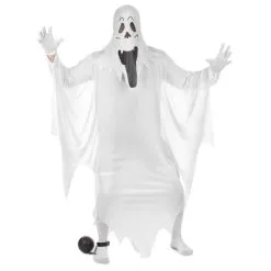 Tenue De Fantôme Blanc Traditionnel Pour Adulte