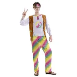 Tenue De Hippie Multicolore Pour Homme