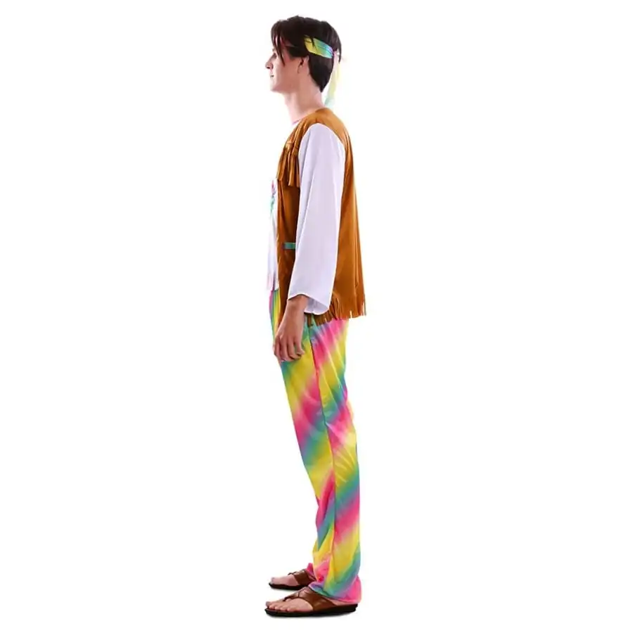 Tenue De Hippie Multicolore Pour Homme – Image 2