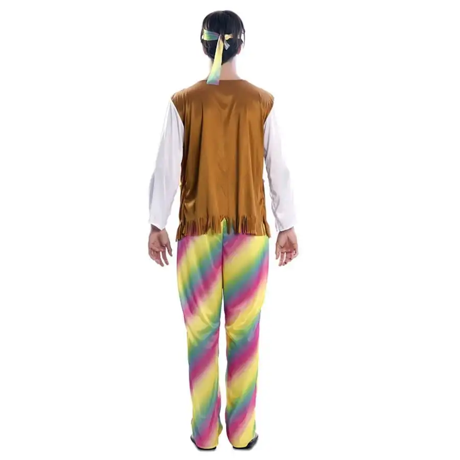 Tenue De Hippie Multicolore Pour Homme – Image 3