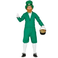 Tenue De Leprechaun Vert Irlandais Pour Homme