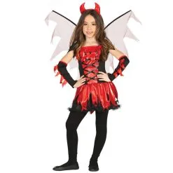 Tenue De Petit Diable Ailé Pour Fille