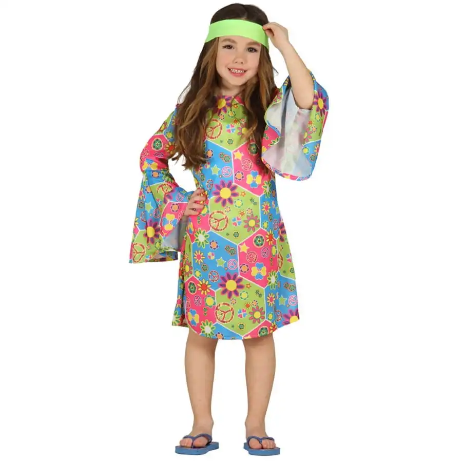 Tenue De Petite Hippie Peace And Love Pour Fille