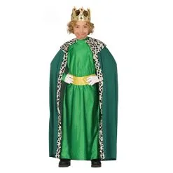 Tenue De Roi Mage Vert Pour Garçon