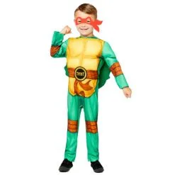 Tenue De Tortue Ninja Avec 4 Masques, Pour Enfant