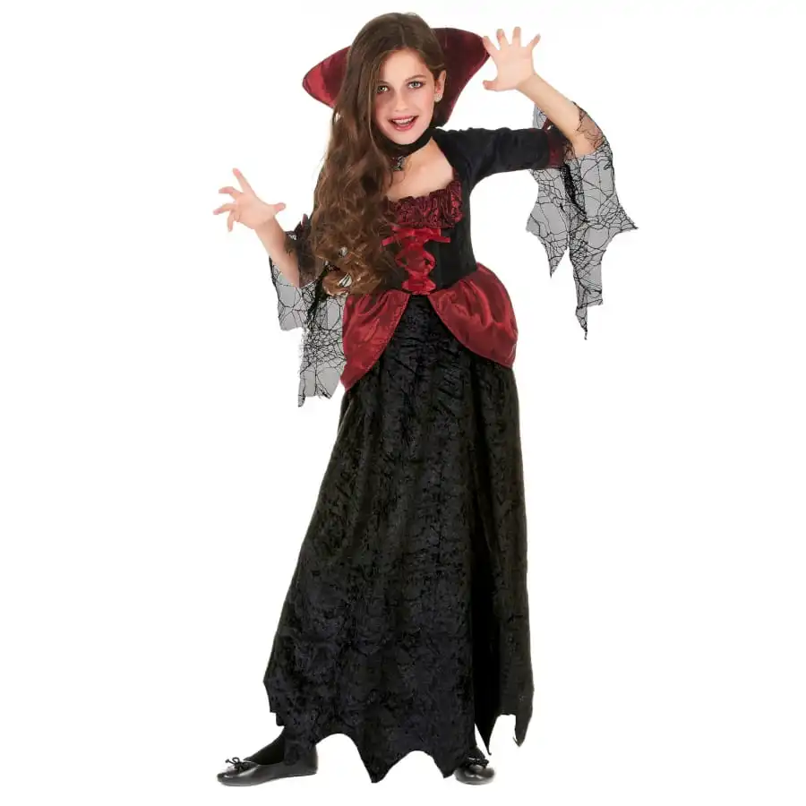Tenue De Vampire Pour Enfant, Manches Araignées