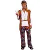 Tenue Hippie Blanche Marron Grande Taille, Homme