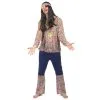 Tenue Hippie Bleue Et Motifs Années 60 Pour Homme