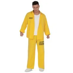 Tenue Jaune De Prisonnier Pour Adulte