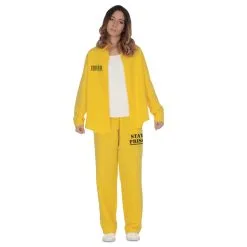 Tenue Jaune De Prisonnier Pour Femme