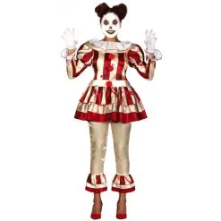 Tenue Lignée Clown Ensanglanté Vintage Pour Femme