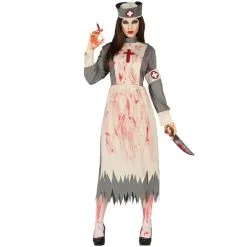 Tenue Rétro D'infirmière Zombie Pour Femme