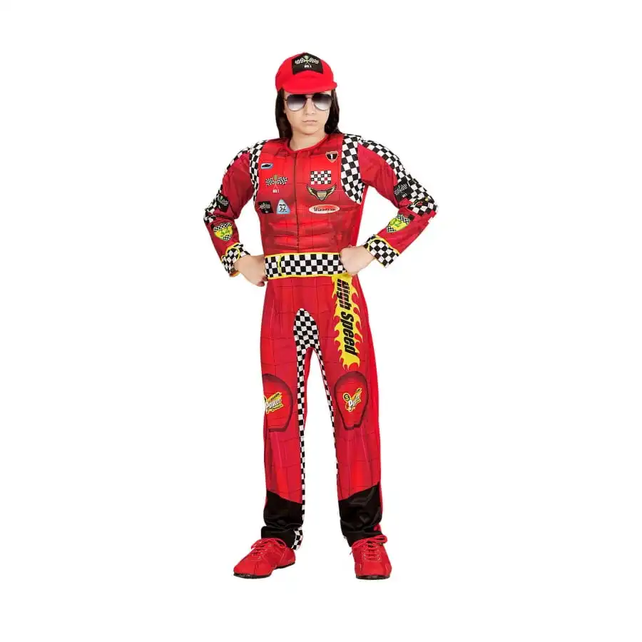 Tenue Rouge De Pilote Pour Enfant