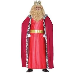 Tenue Rouge De Roi Mage Pour Adulte
