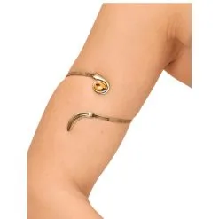 Tour De Bras Plume Couleur Or Vieilli