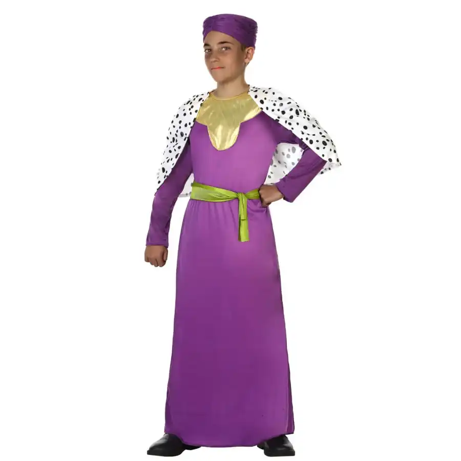 Tunique De Roi Mage Violet Pour Enfant