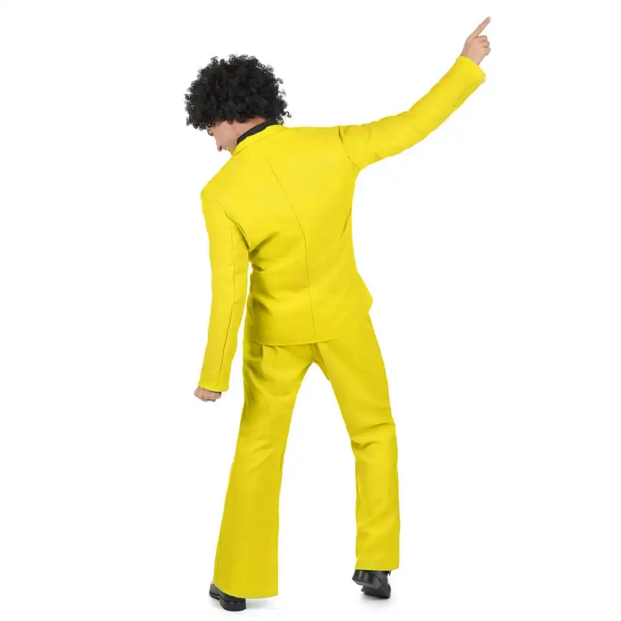 Veste Et Pantalon Disco Jaune Pour Homme – Image 3