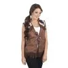 Veste Marron Style Western Pour Femme