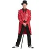 Veste Queue De Pie Sequins Rouges, Homme