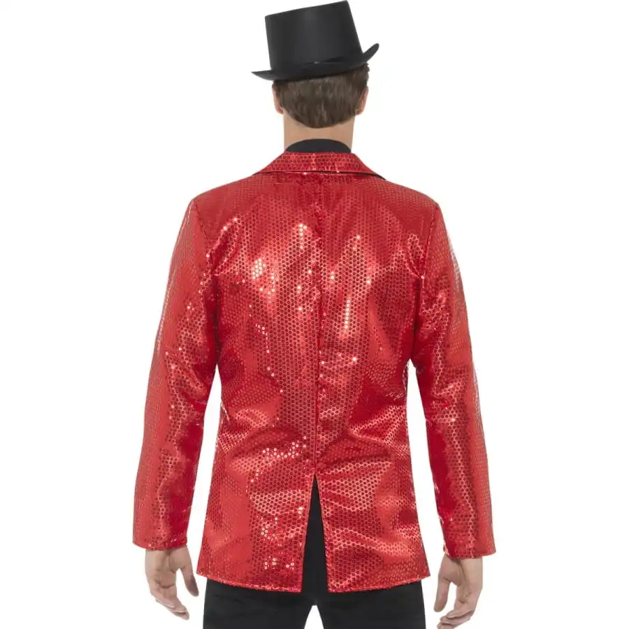 Veste Rouge à Sequins Pour Homme – Image 2